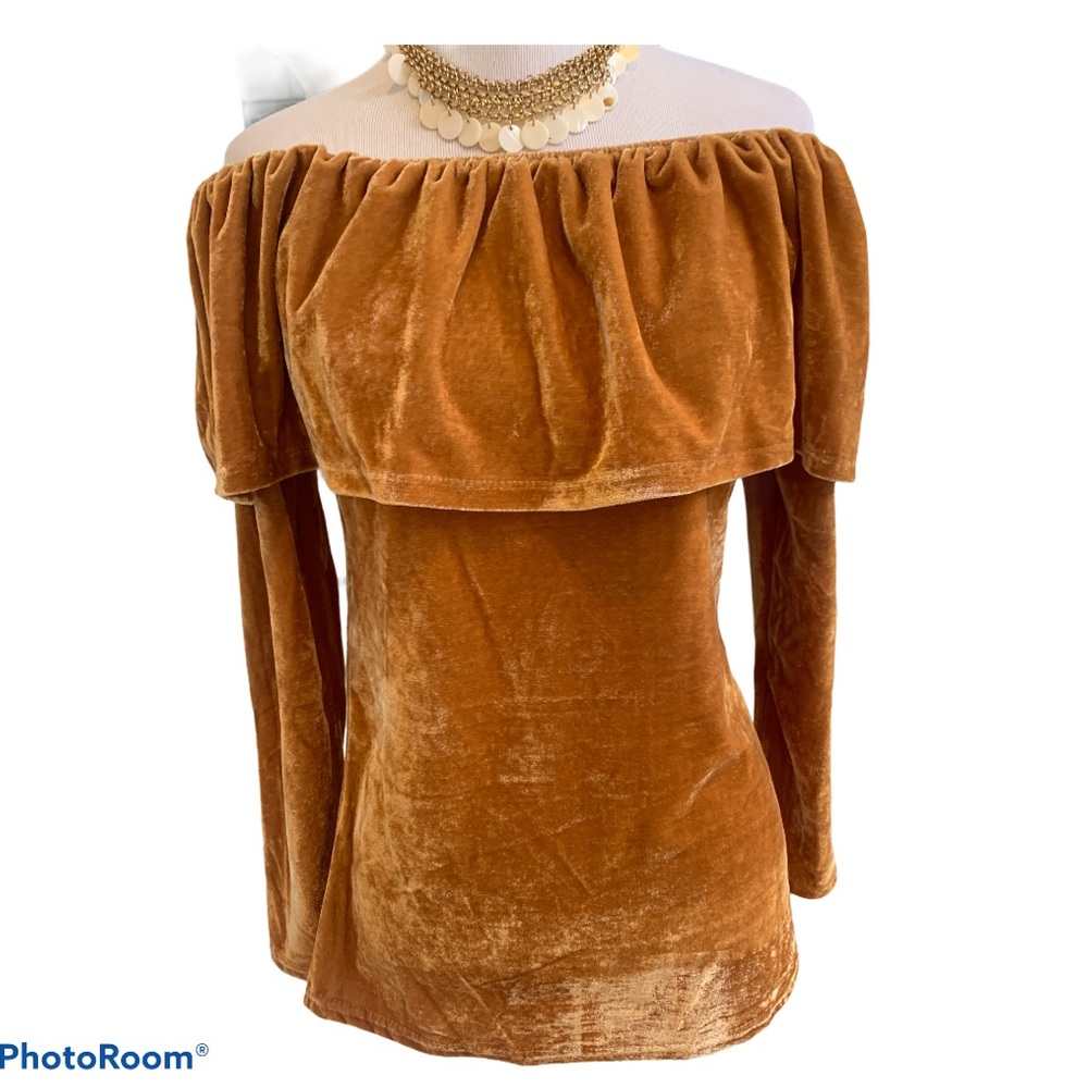 🤩STUNNING VELVET OFF SHOULDER TOP